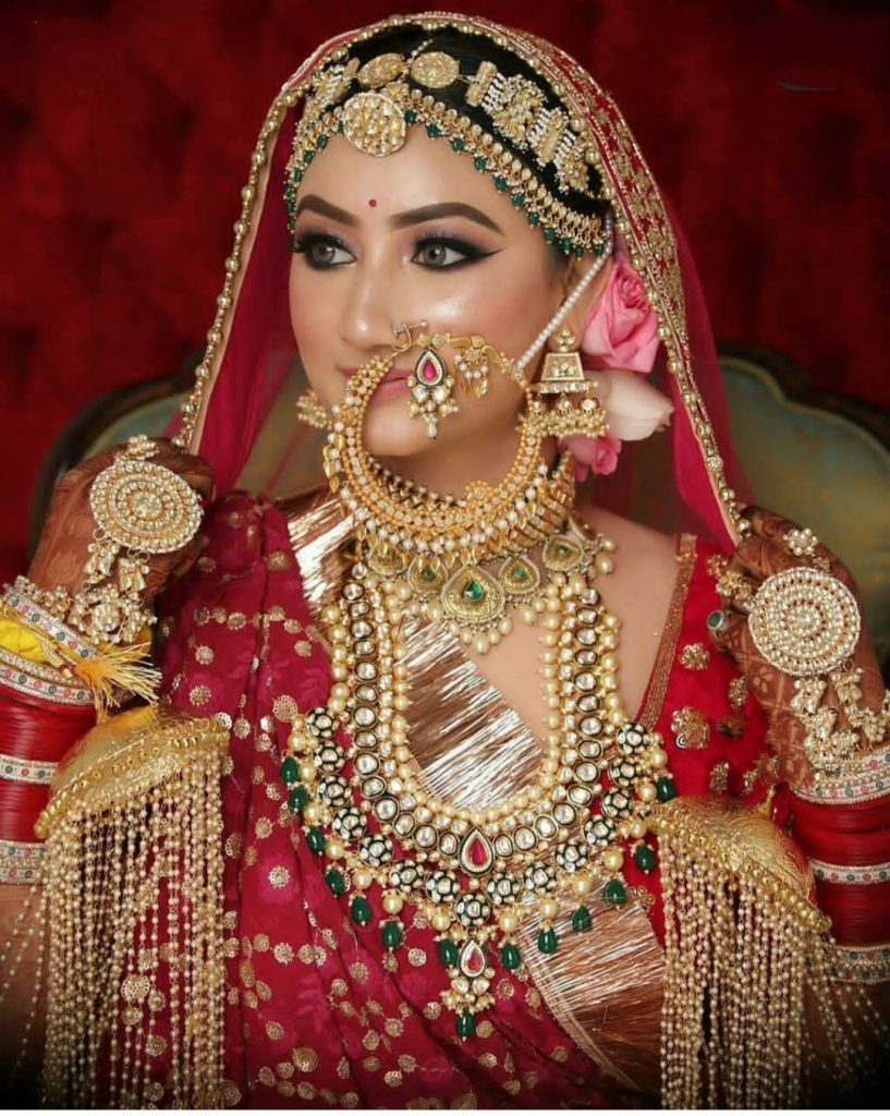 Nath is one of the  traditional Jewellery for Rajasthani 