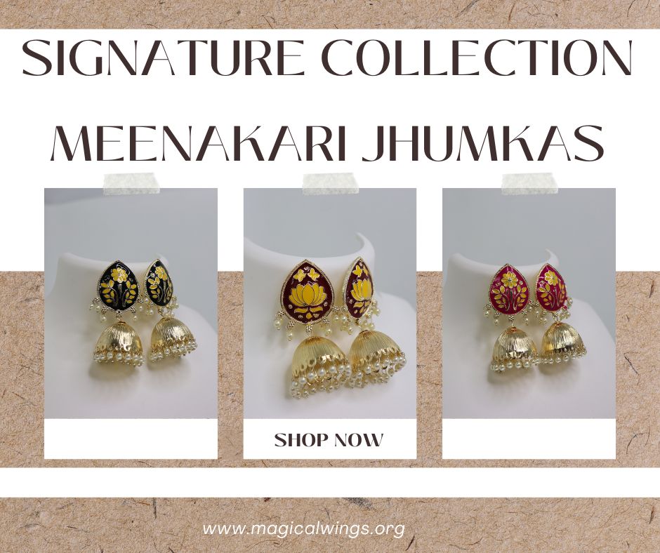 Top 5 Signature Collection Punjabi-Style Meenakari Jhumkas Earing We Can’t Get Over